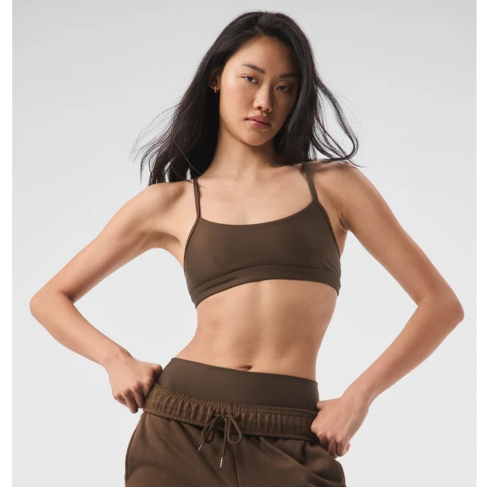 NWT Alo Airlift Intrigue Espresso Sports bra XS